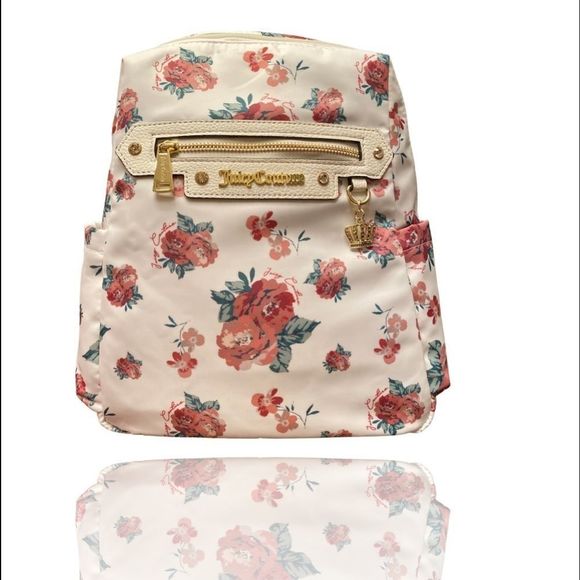 Juicy Couture Handbags - JUICY COUTURE floral backpack purse.
